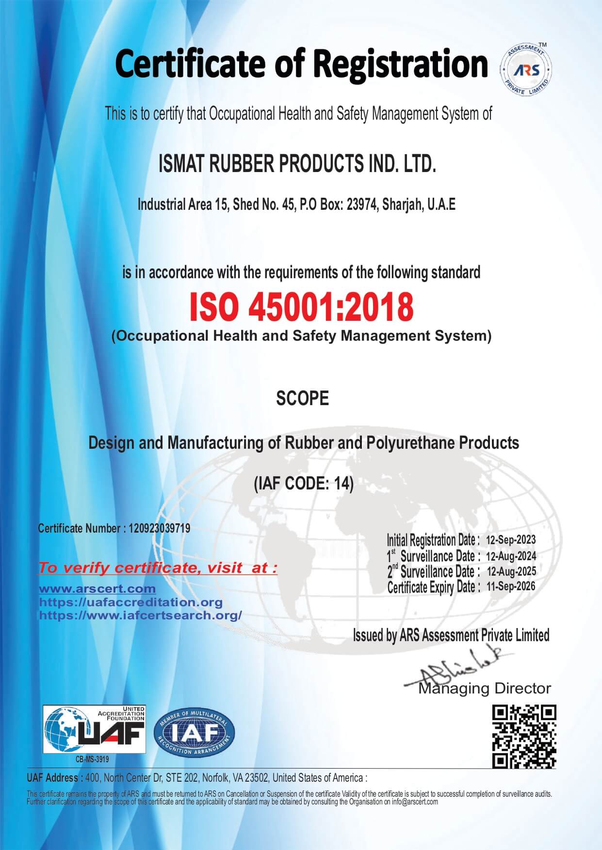 ISO 9001:2015 - DBS Cert