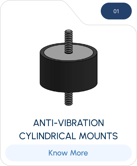 anti-vibration cylindrical-mounts