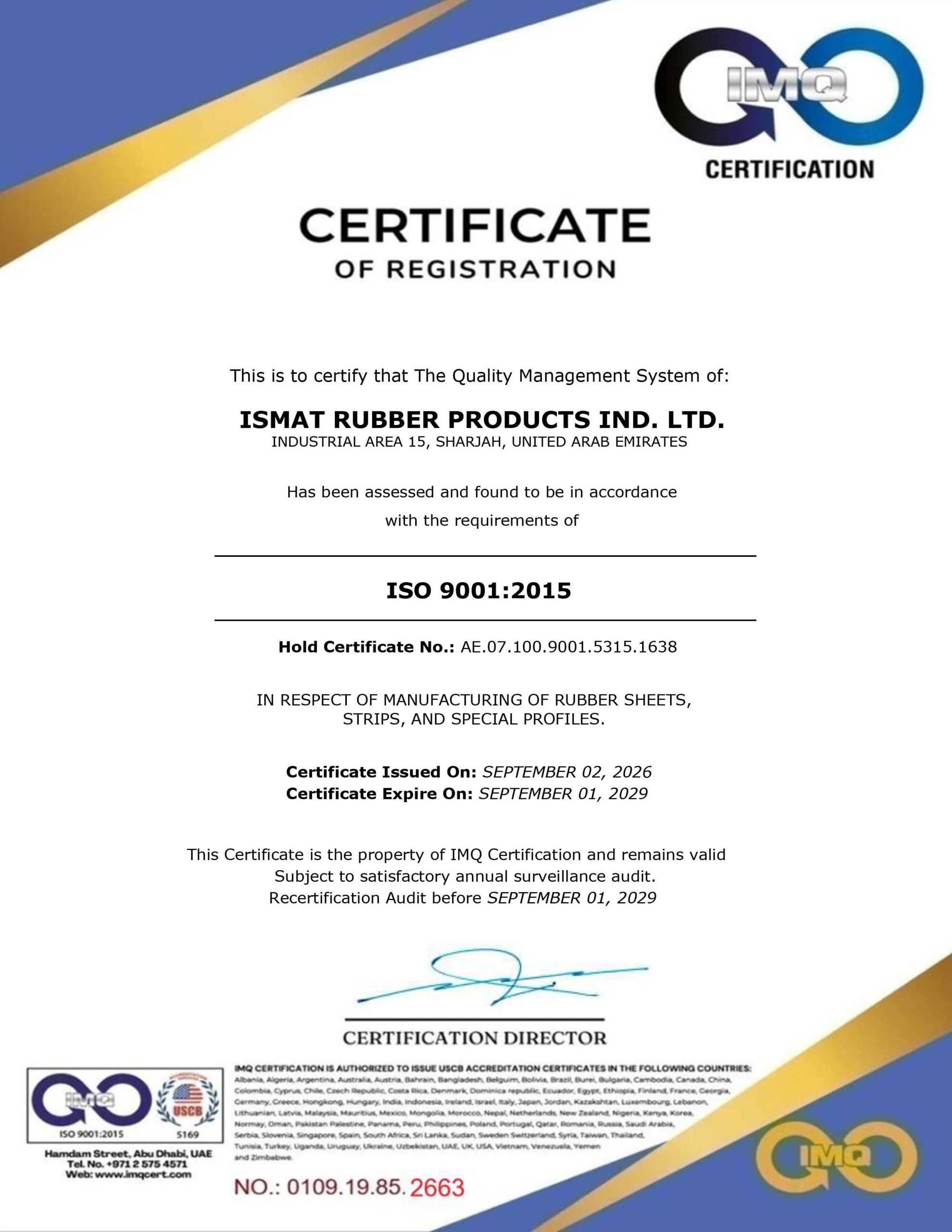 ISO 9001:2015 - DBS Cert